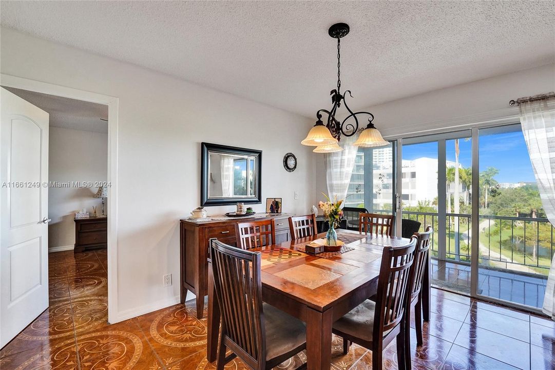 comfortable and airy dining area