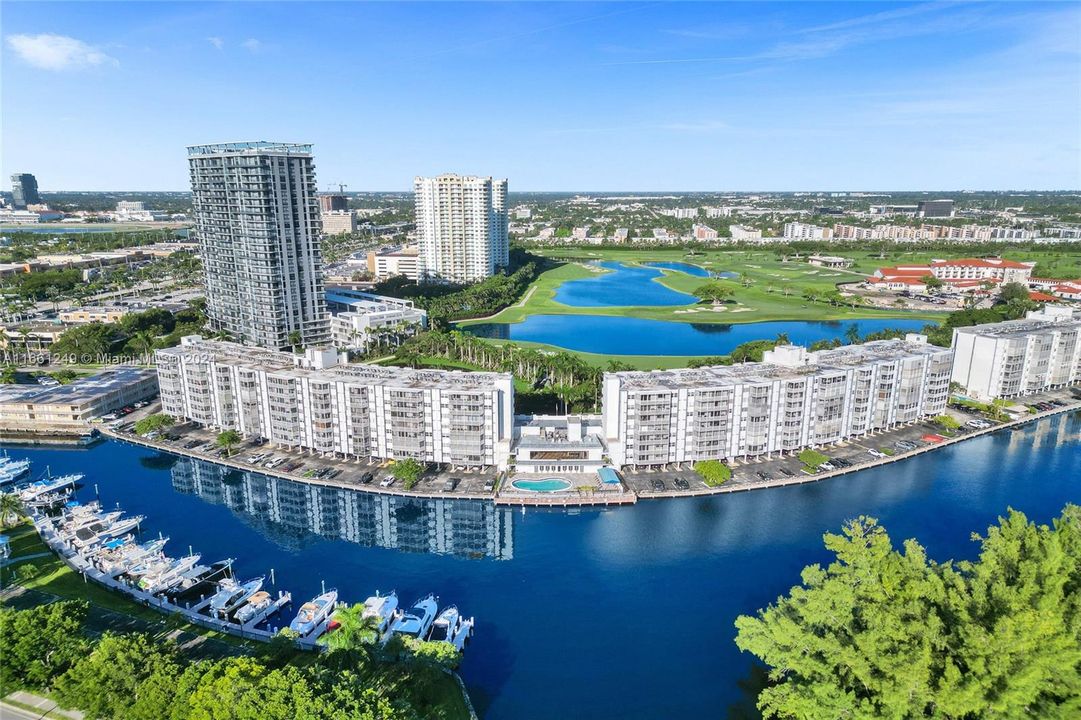 Fairways Riviera betwen the Intracoastal and the Diplomat Country Club and Spa in Hallandale