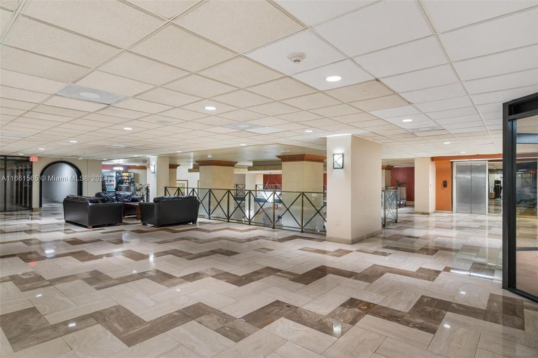 Shopping, Beauty Salons, Commercial Offices conveniently located on the second floor of the lobby.