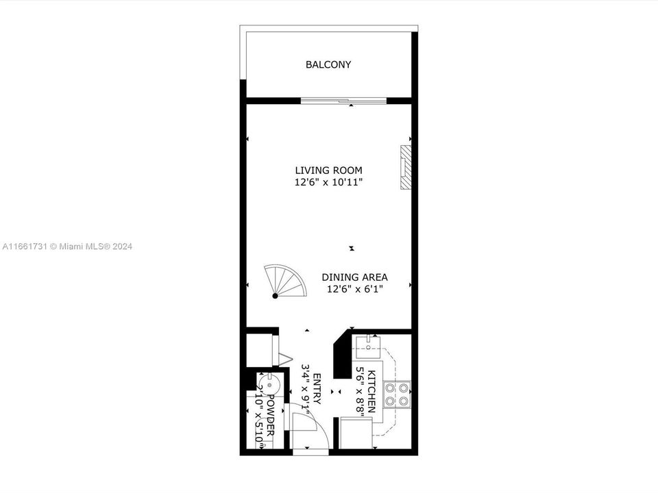 For Sale: $228,000 (1 beds, 1 baths, 746 Square Feet)