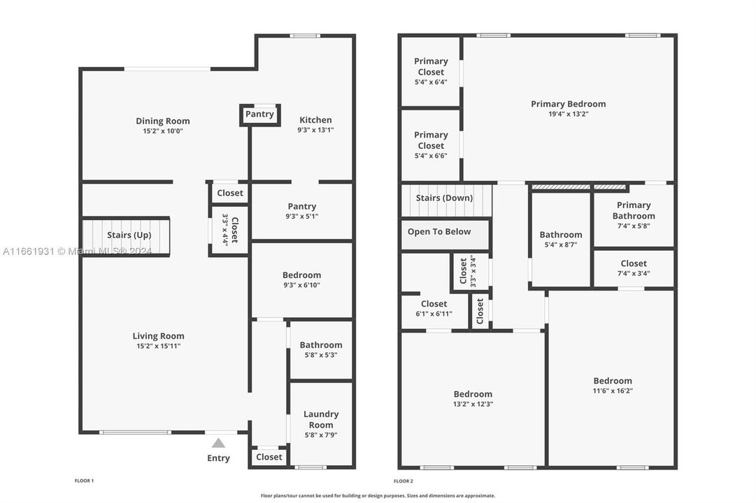 На продажу: $495,000 (3 спален, 2 ванн, 1960 Квадратных фут)