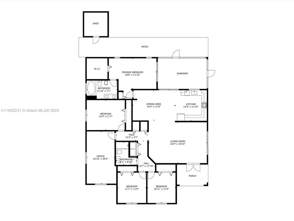 En Venta: $690,000 (4 camas, 2 baños, 2221 Pies cuadrados)