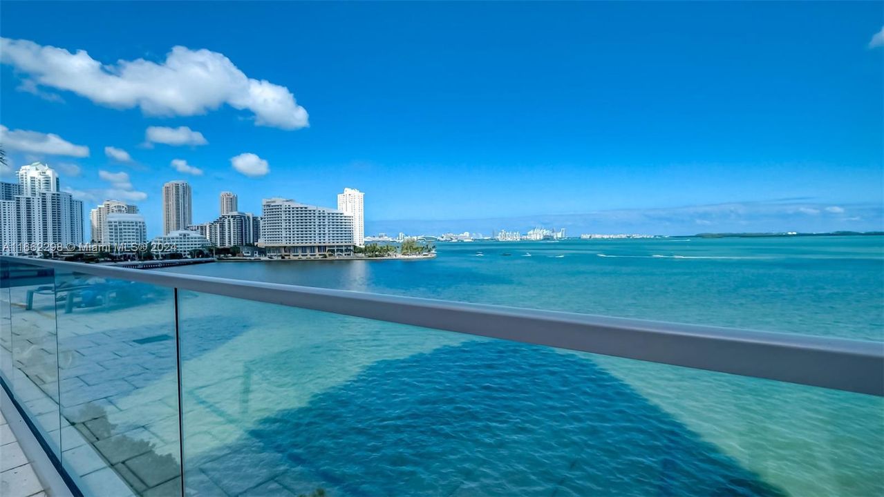 Bay view from pool deck