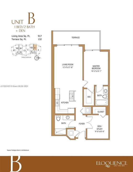 For Sale: $484,500 (1 beds, 2 baths, 840 Square Feet)