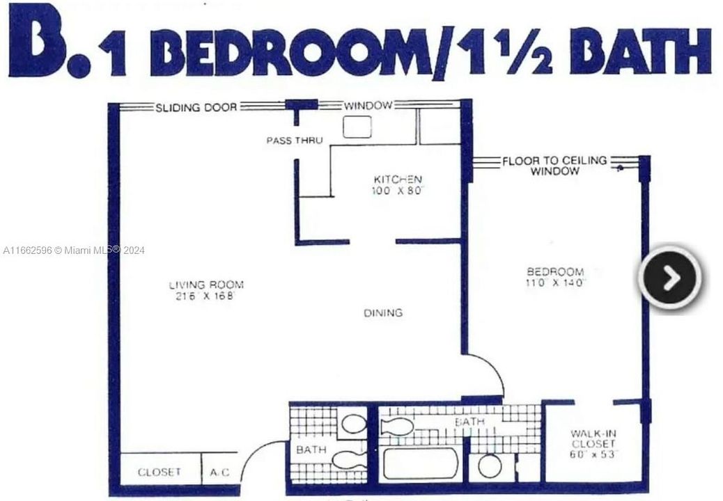 For Rent: $2,200 (1 beds, 1 baths, 767 Square Feet)