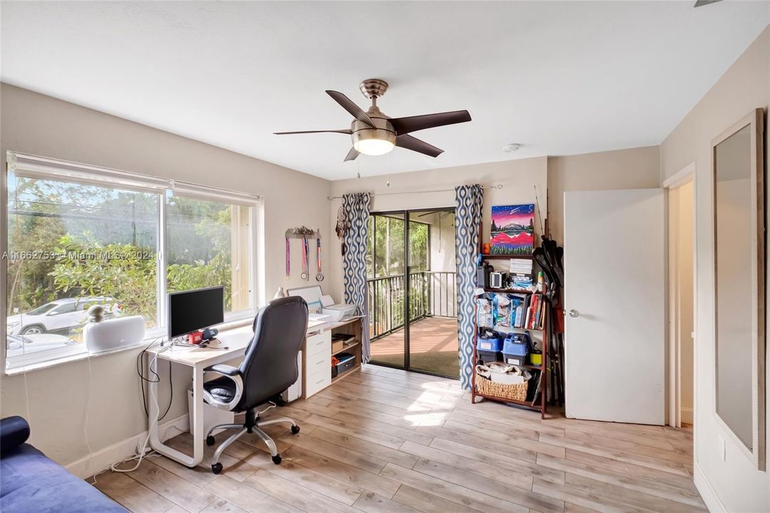 Bedroom 2 -seen here used as an office