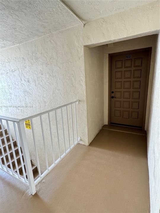 Apartment is located right next to the stairs