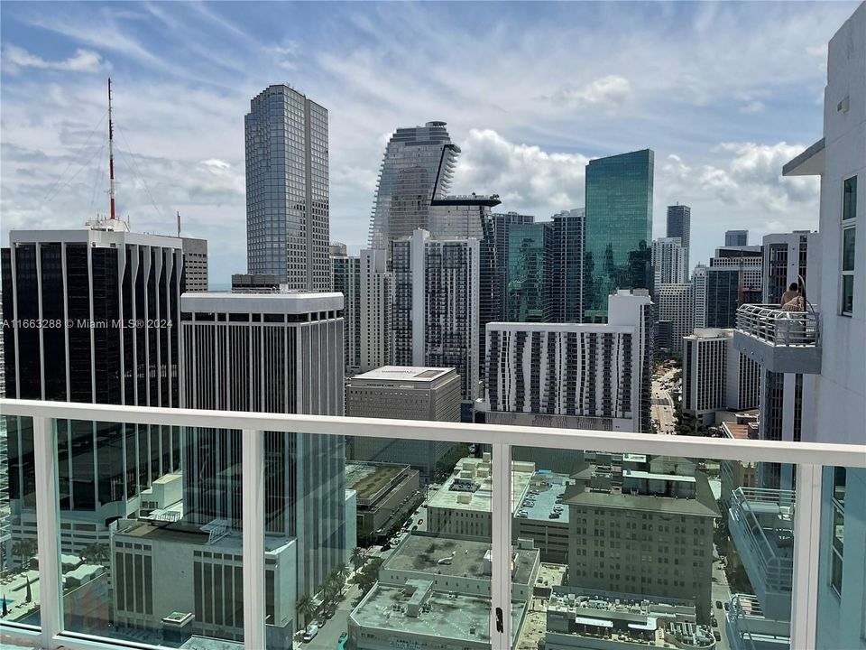 Pool view looking South over Downtown and Brickell