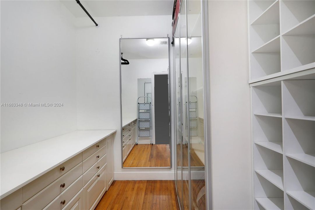 Walk-in closet in Master Suite