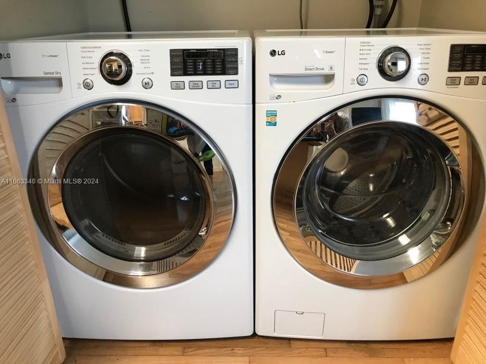 Washer and dryer