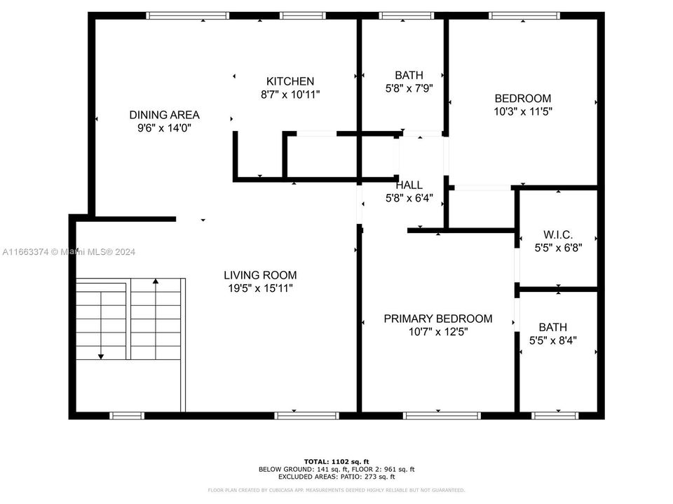 En Venta: $349,000 (2 camas, 2 baños, 1106 Pies cuadrados)