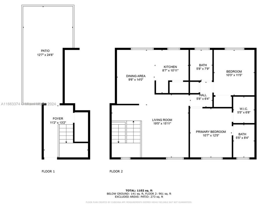 For Sale: $349,000 (2 beds, 2 baths, 1106 Square Feet)