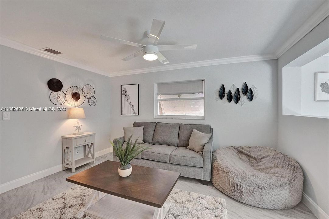 Master bedroom sitting area