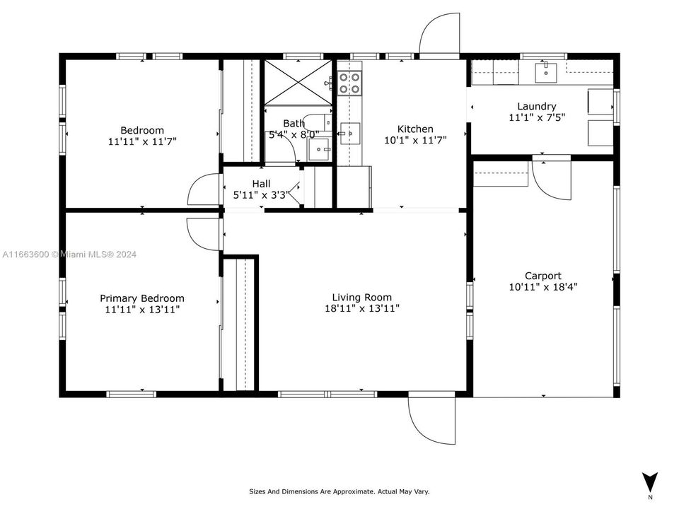 En Venta: $599,900 (2 camas, 1 baños, 832 Pies cuadrados)