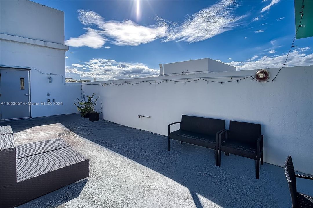 Private Rooftop patio