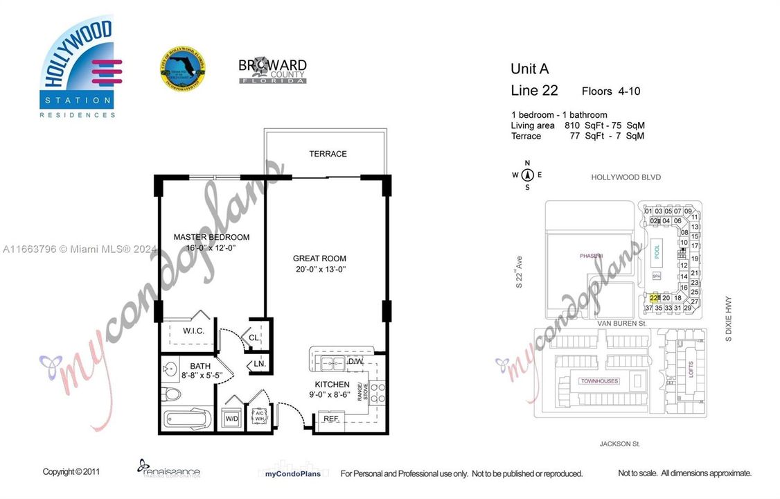 En Venta: $279,000 (1 camas, 1 baños, 810 Pies cuadrados)