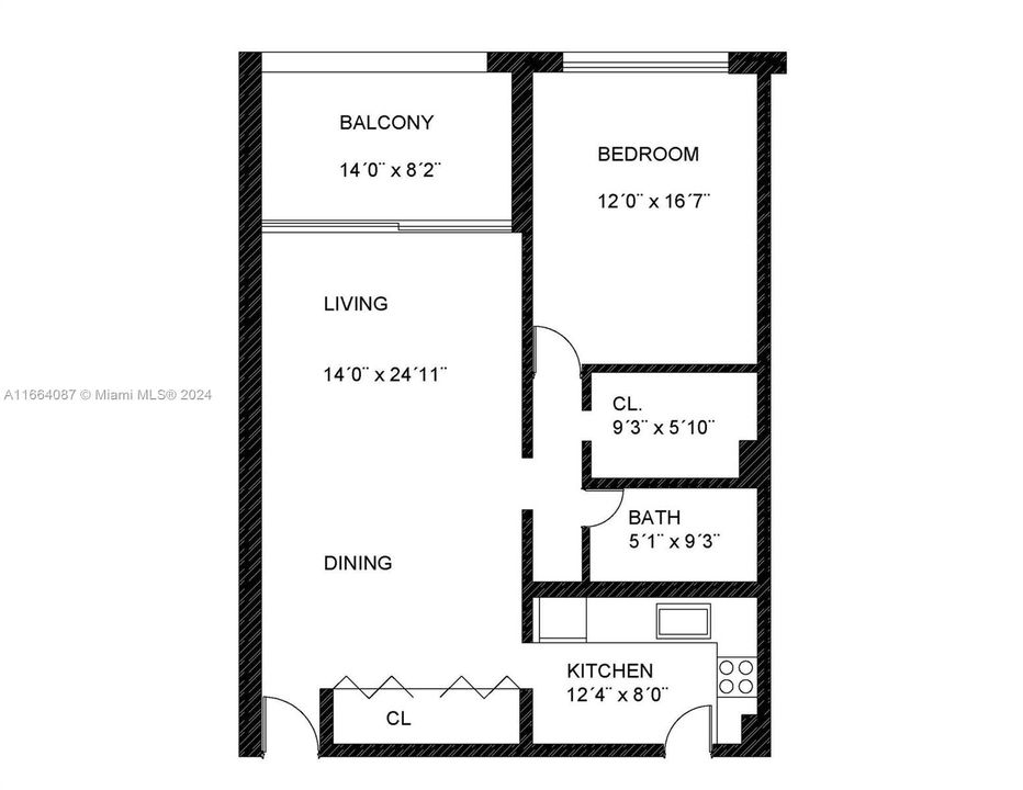 For Rent: $2,990 (1 beds, 1 baths, 938 Square Feet)