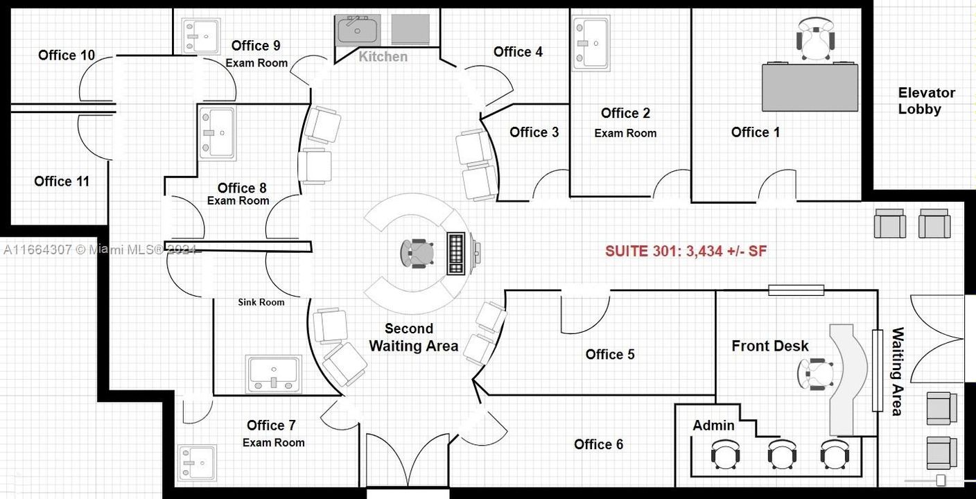 Suite 301 also available (3,434 SF)