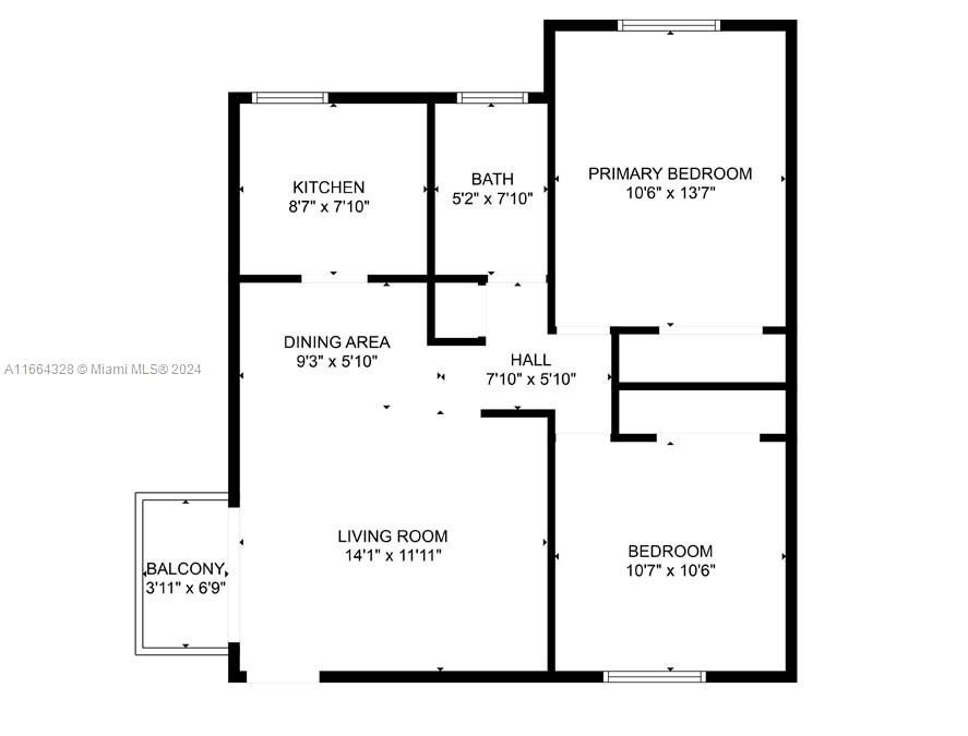 En Renta: $2,550 (2 camas, 1 baños, 900 Pies cuadrados)