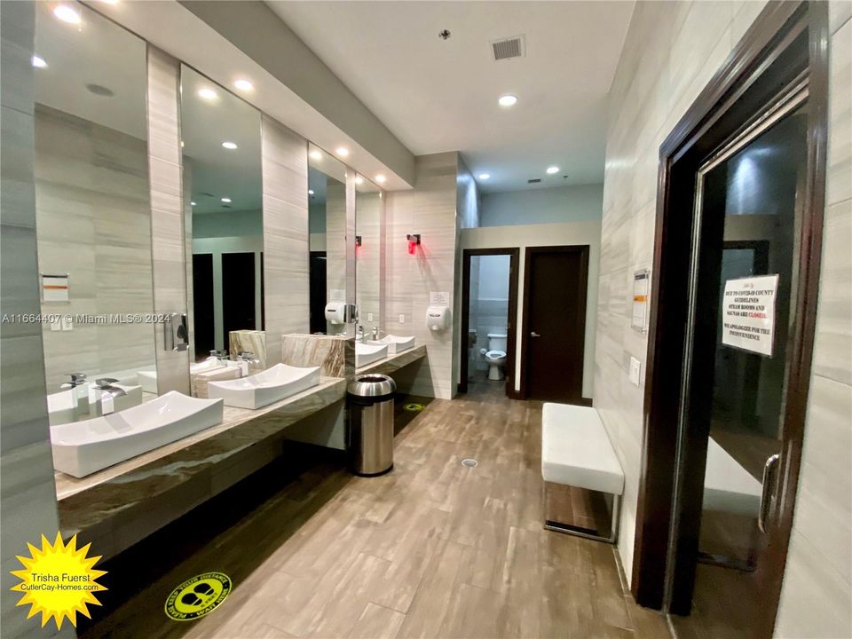 Clubhouse restroom