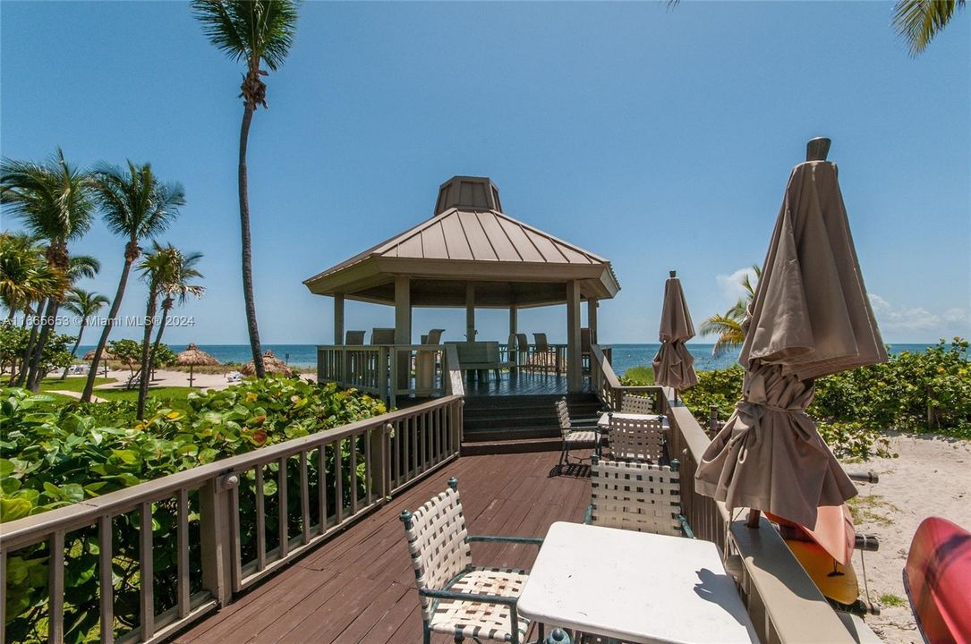 Beachfront gazebo