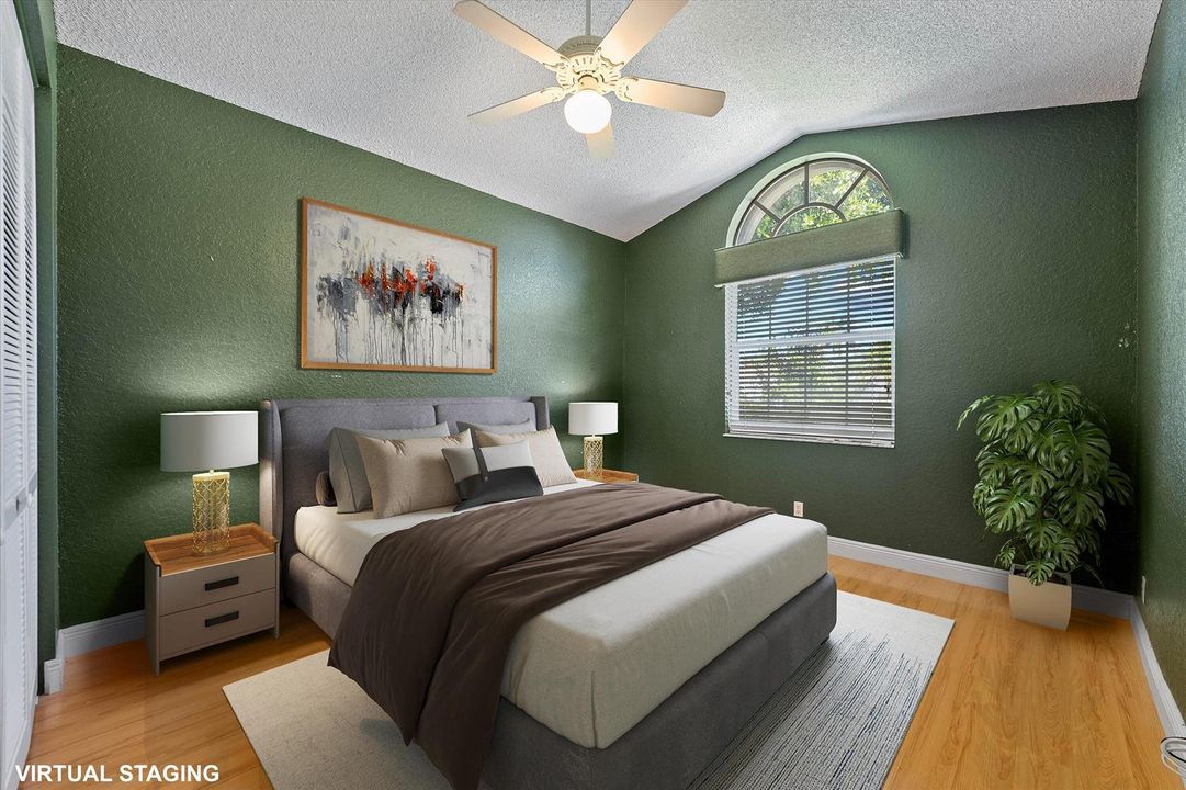 Virtually Staged Bedroom