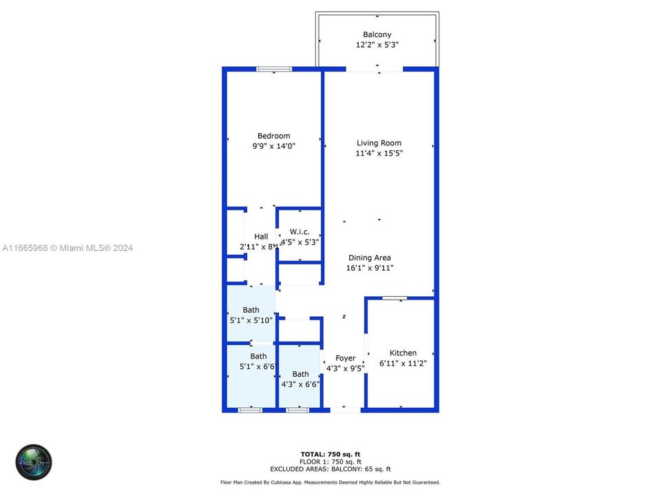 For Sale: $185,000 (1 beds, 1 baths, 750 Square Feet)