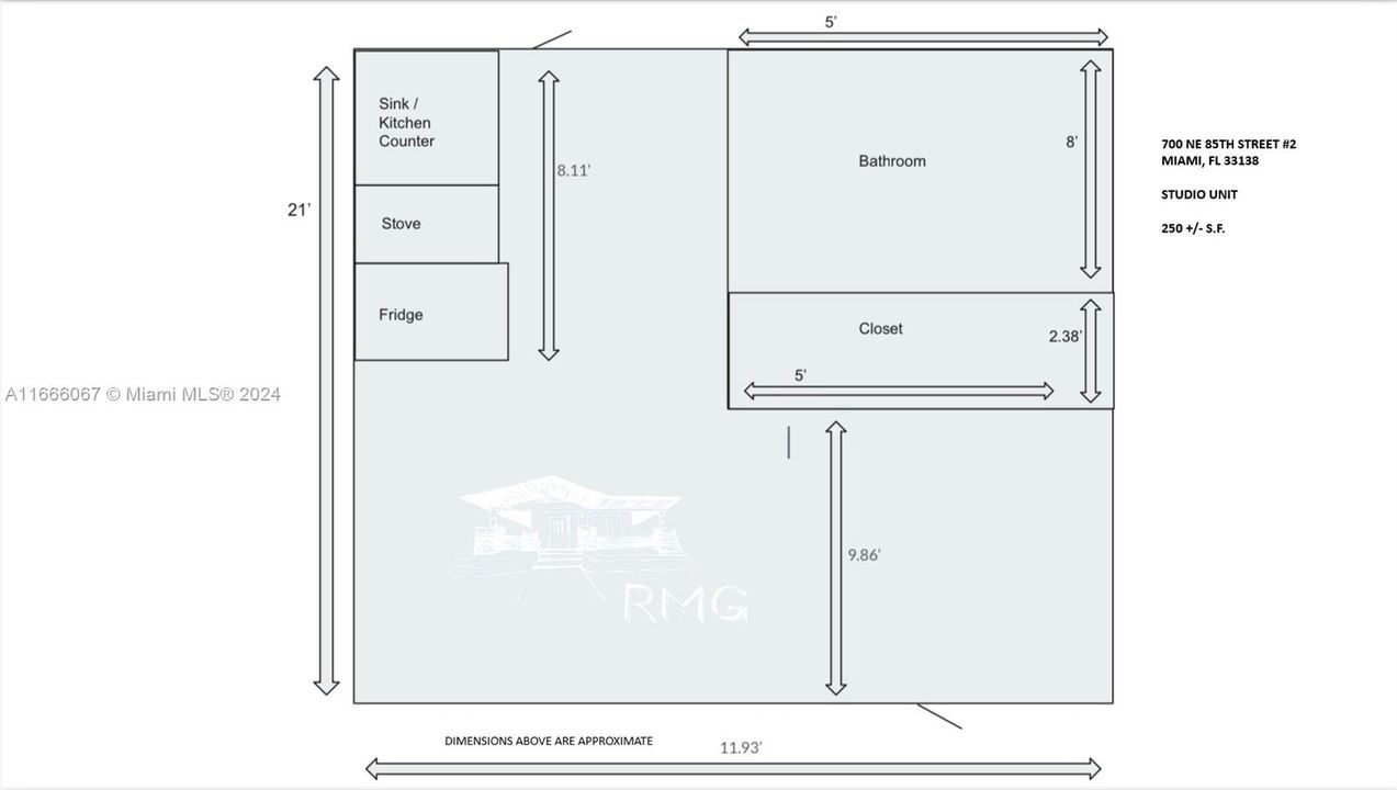 For Rent: $1,200 (0 beds, 1 baths, 250 Square Feet)