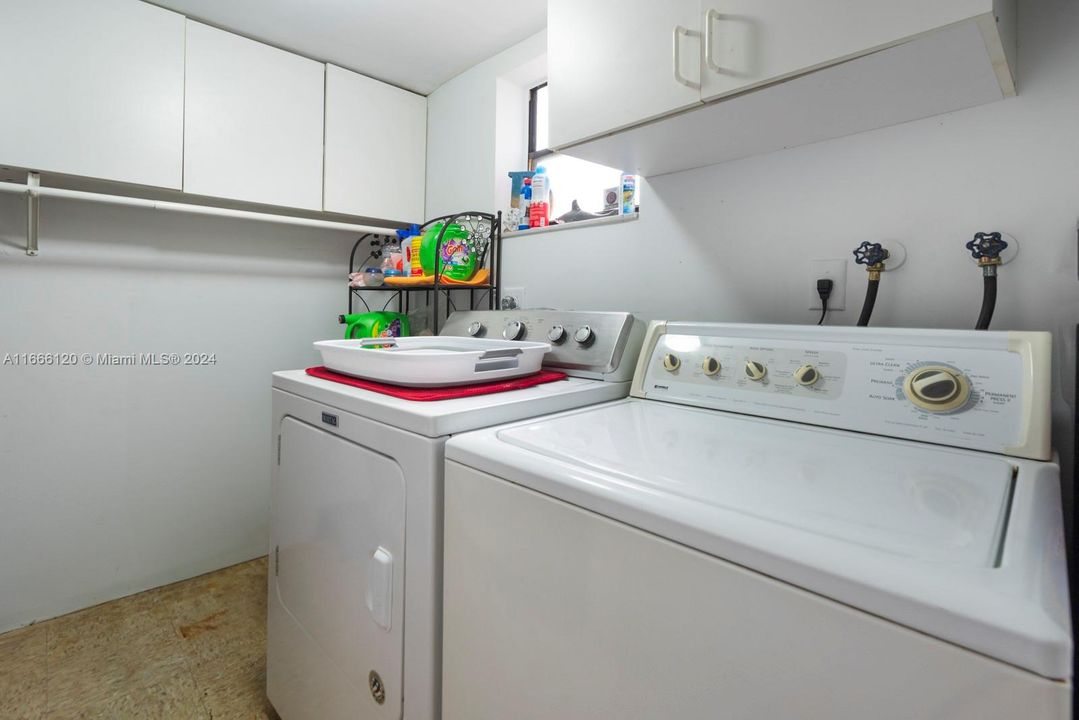 Huge laundry room.