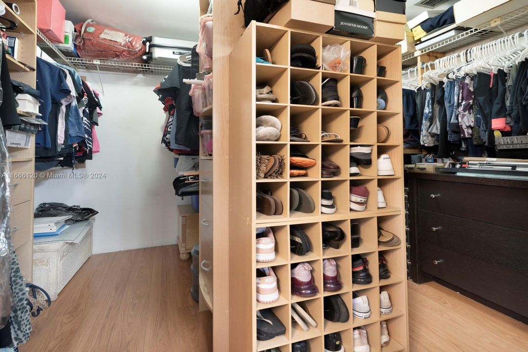 Huge master bedroom walking closet.