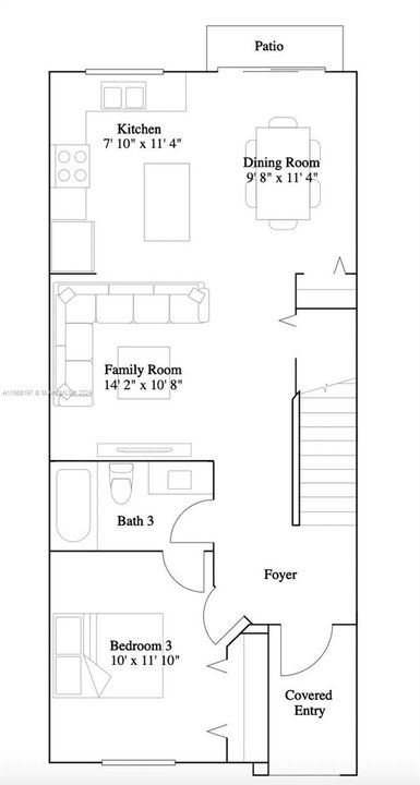 В аренду: $3,200 (3 спален, 3 ванн, 1580 Квадратных фут)