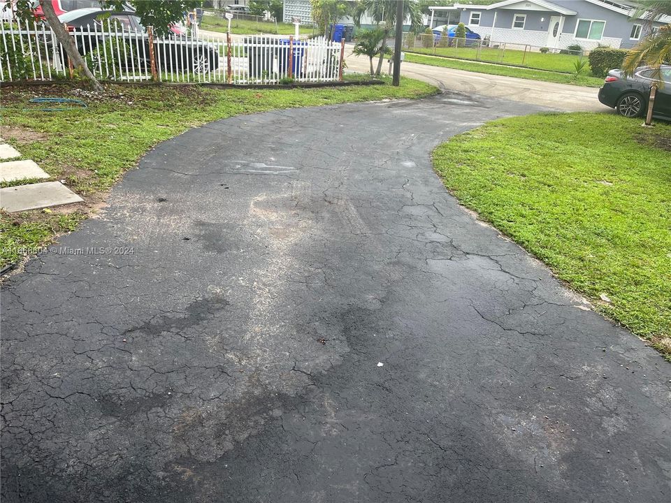 View of the street from the front of the house