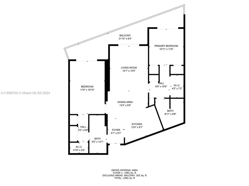 Active With Contract: $776,000 (2 beds, 2 baths, 1129 Square Feet)