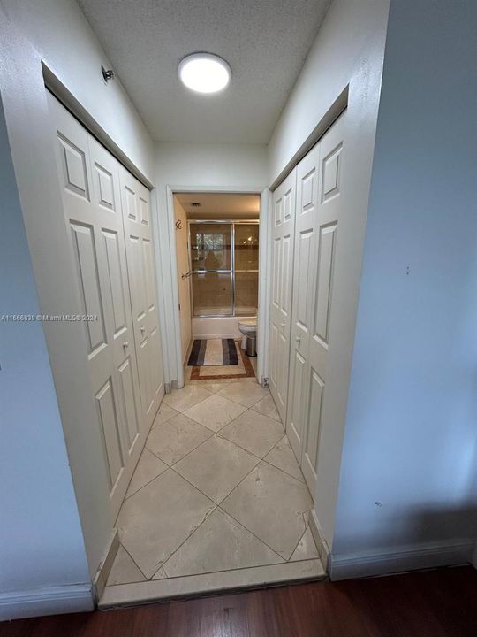 Walking closet in the Master bedroom