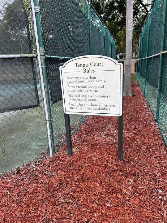 Tennis courts