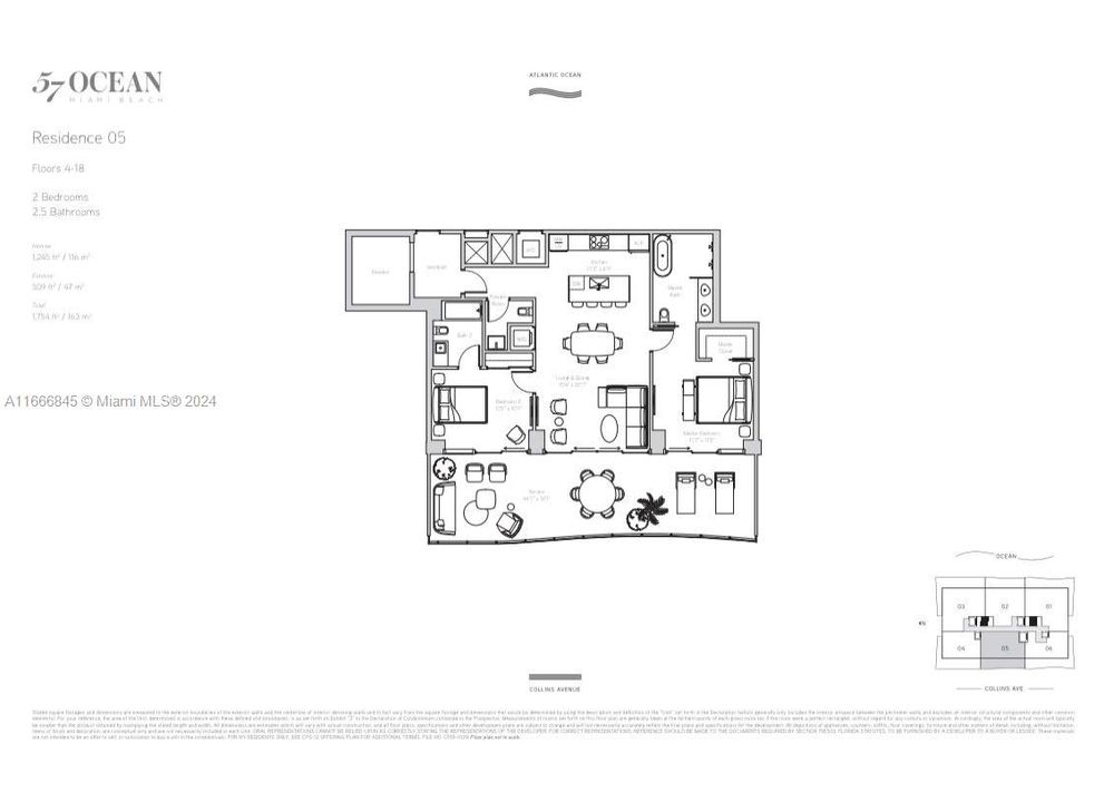 В аренду: $14,800 (2 спален, 2 ванн, 1245 Квадратных фут)