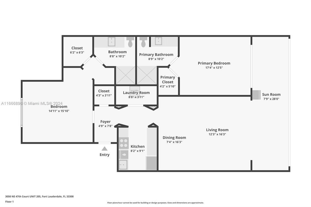 На продажу: $425,000 (2 спален, 2 ванн, 1281 Квадратных фут)