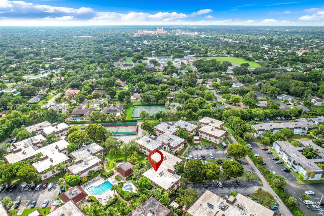 Baptist Health Campus in the foreground