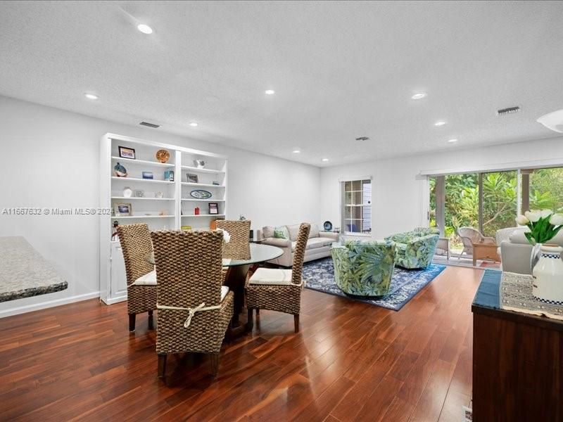 Dining area to enjoy the peaceful preserve views.