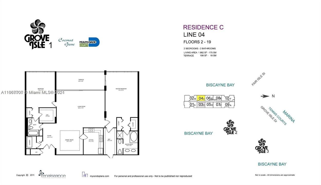 Recently Rented: $8,400 (2 beds, 2 baths, 1882 Square Feet)