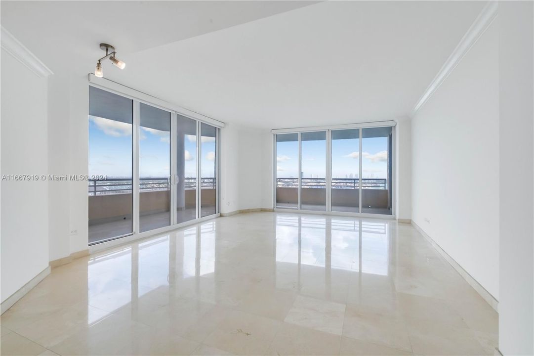 Living room with panoramic views