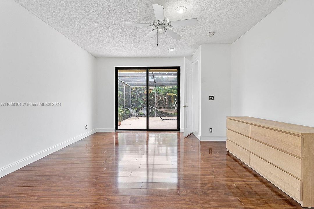 Primary Bedroom doors to Porch