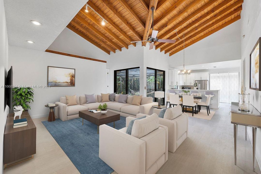 Gorgeous ceilings from entryway