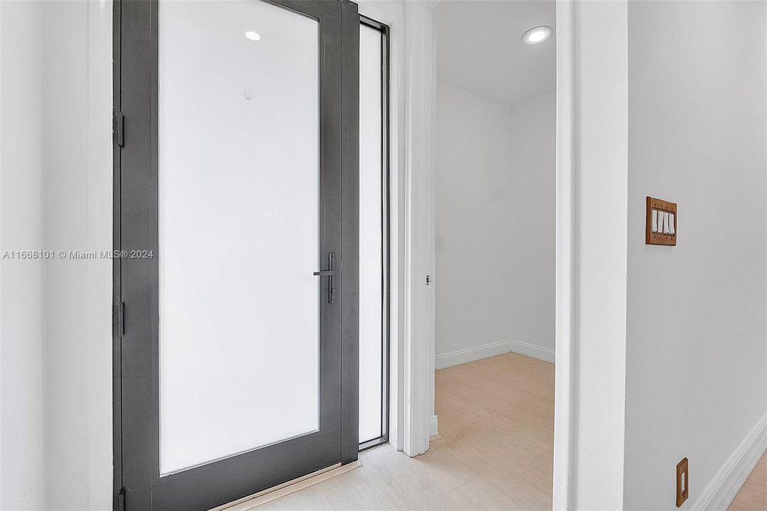 Storage closet by front door