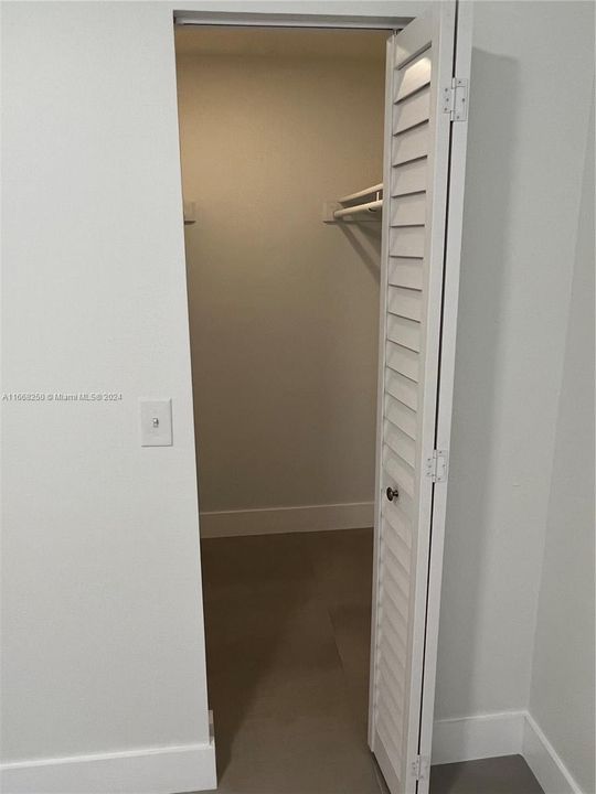 Second bedroom walk in closet