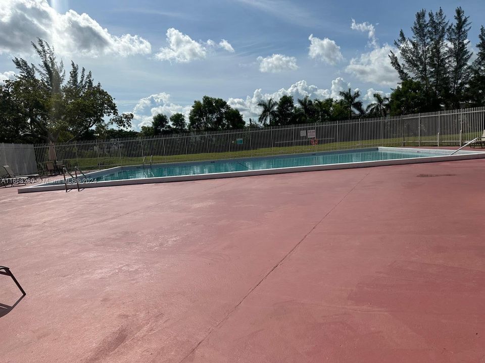 Pool deck with unobstructed views