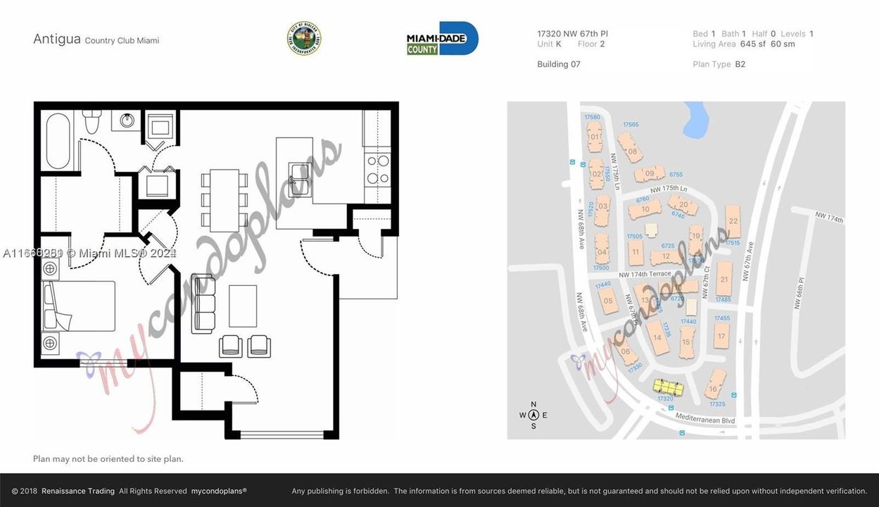 For Rent: $1,900 (1 beds, 1 baths, 647 Square Feet)