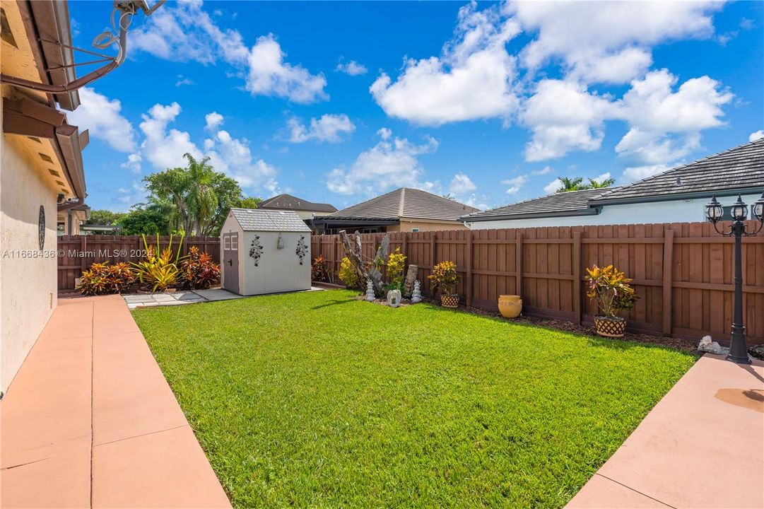 shed in patio