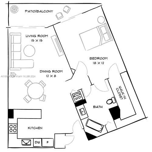 Recently Rented: $3,176 (1 beds, 1 baths, 955 Square Feet)