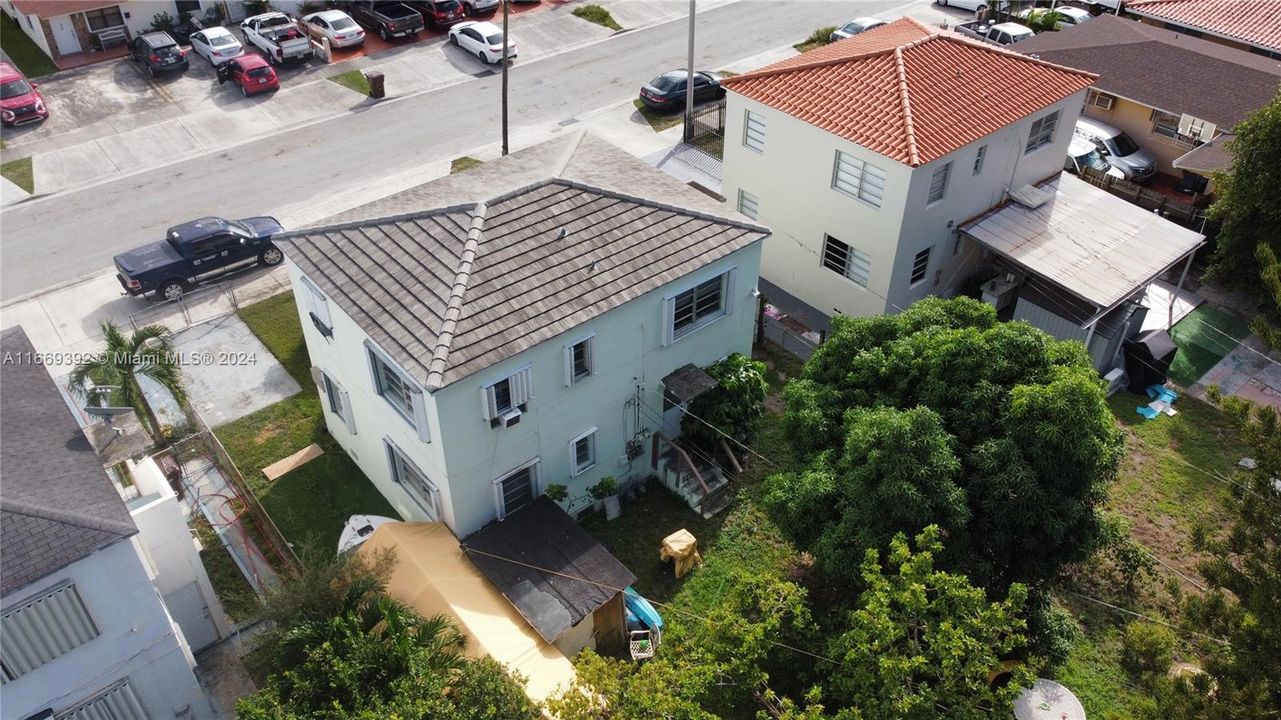 Back yard view of prop.North facing .